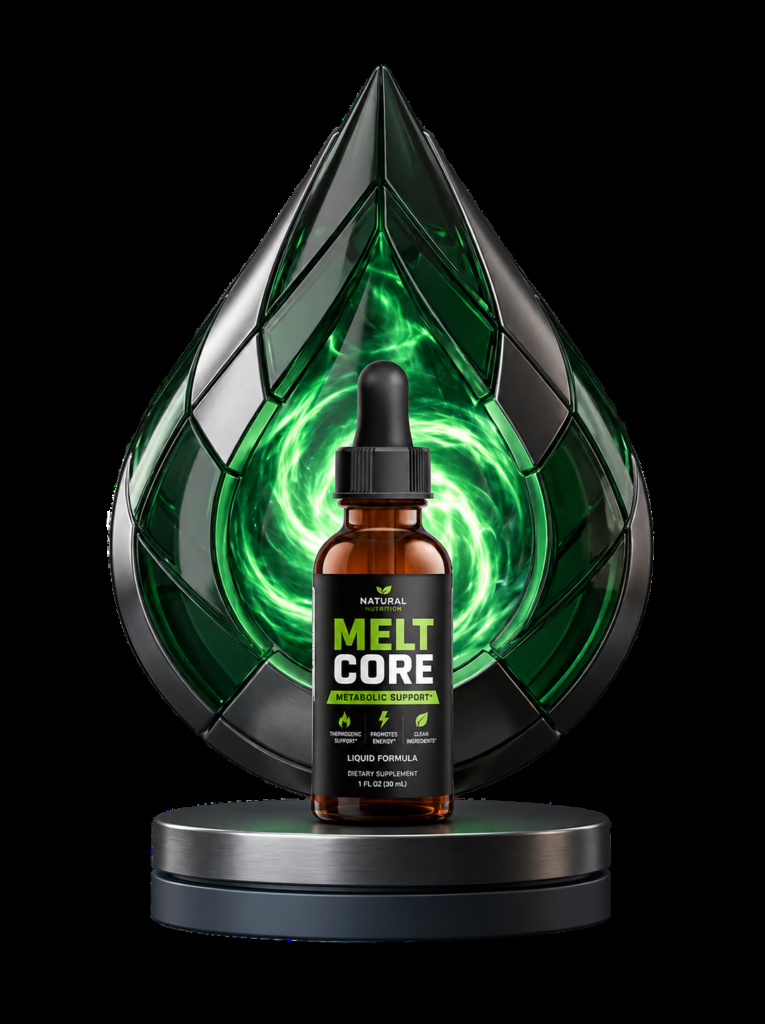 MeltCore metabolic support drops bottle